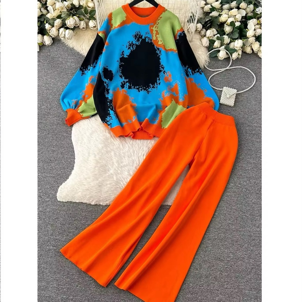 Vibrant Orange Women's Pants